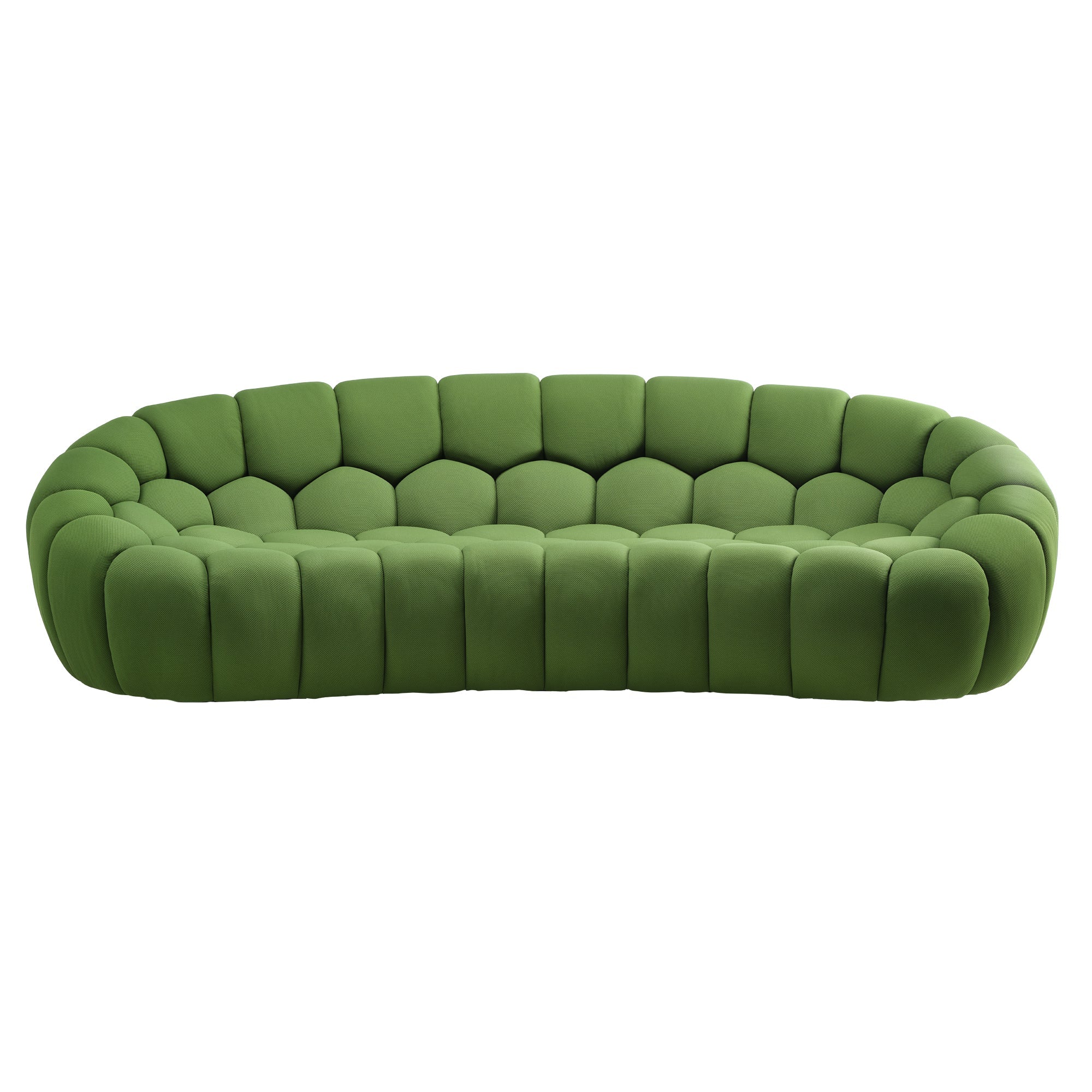 Luca, Modern 3-Seater Sofa, Green