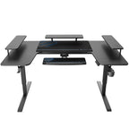 74x23 U-Shaped Standing Desk with Accessories Set