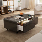 41" Smart Coffee Table with Fridge