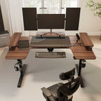 74x23 U-Shaped Standing Desk with Accessories Set