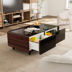 51" Smart Coffee Table with Fridge and Bluetooth Speakers