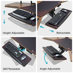 Aero Pro, 72x23 Wing Shaped Standing Desk with Accessories Set