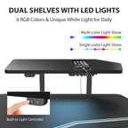 Aero Pro, 72x23 Wing Shaped Standing Desk with Accessories Set