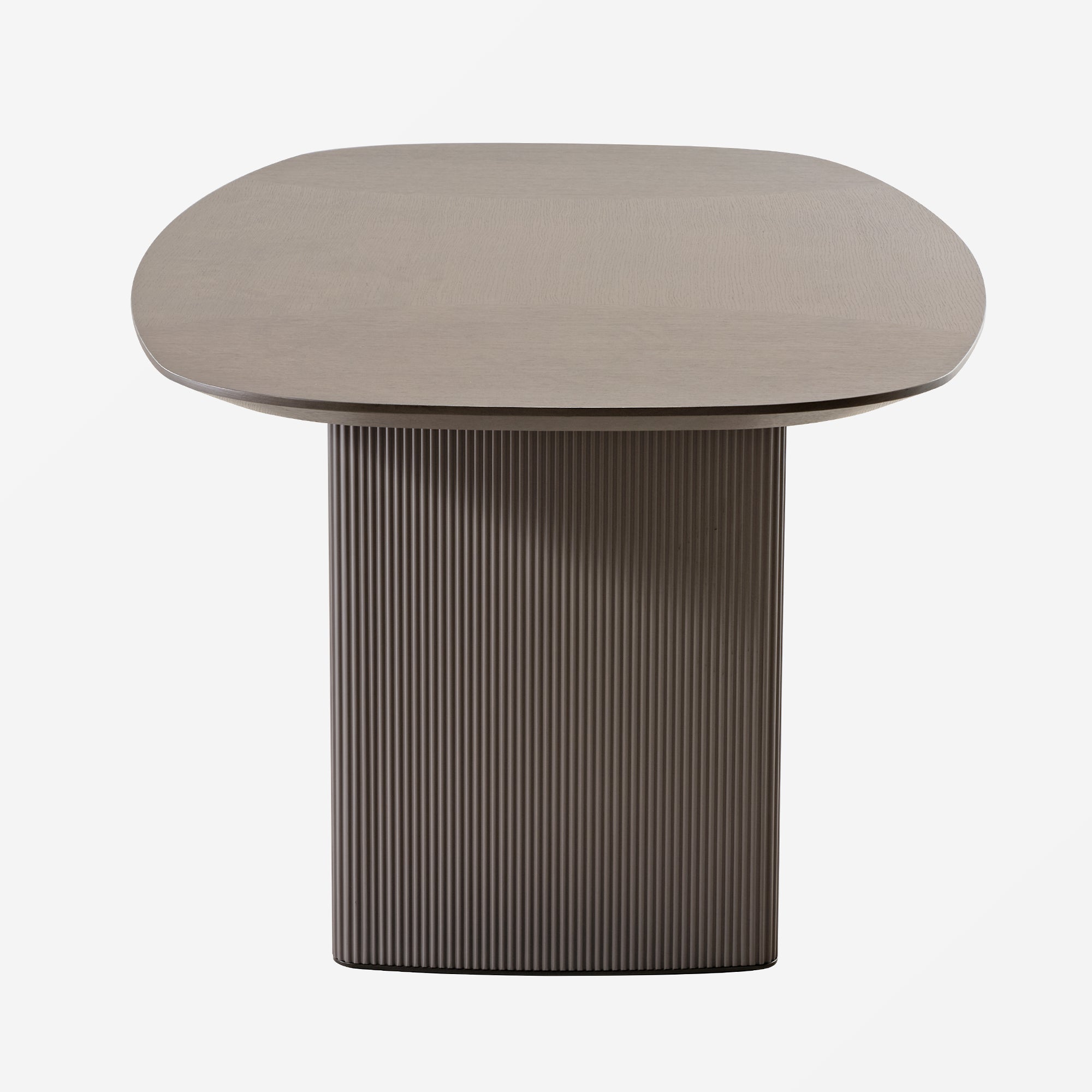 86" Modern Oval Dining Table set for 6, Gray