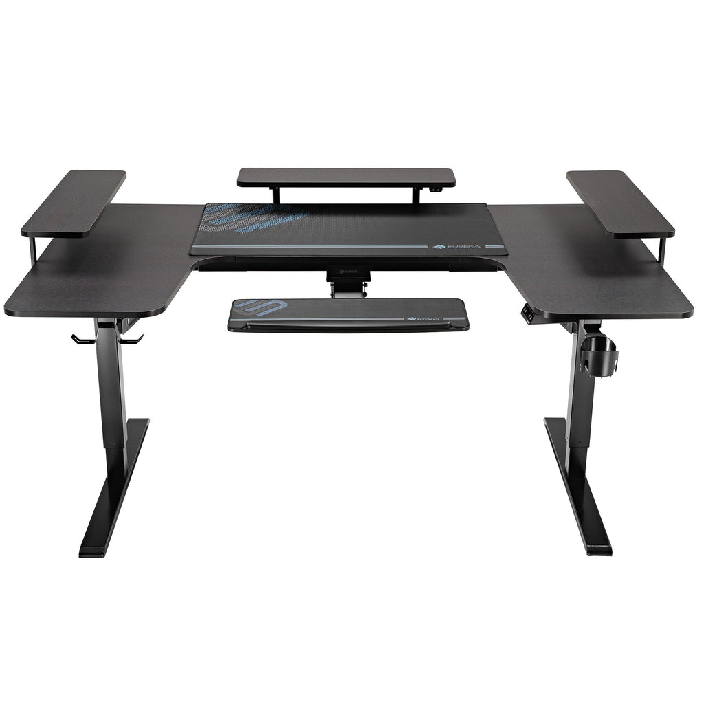 74x23 U-Shaped Standing Desk with Accessories Set