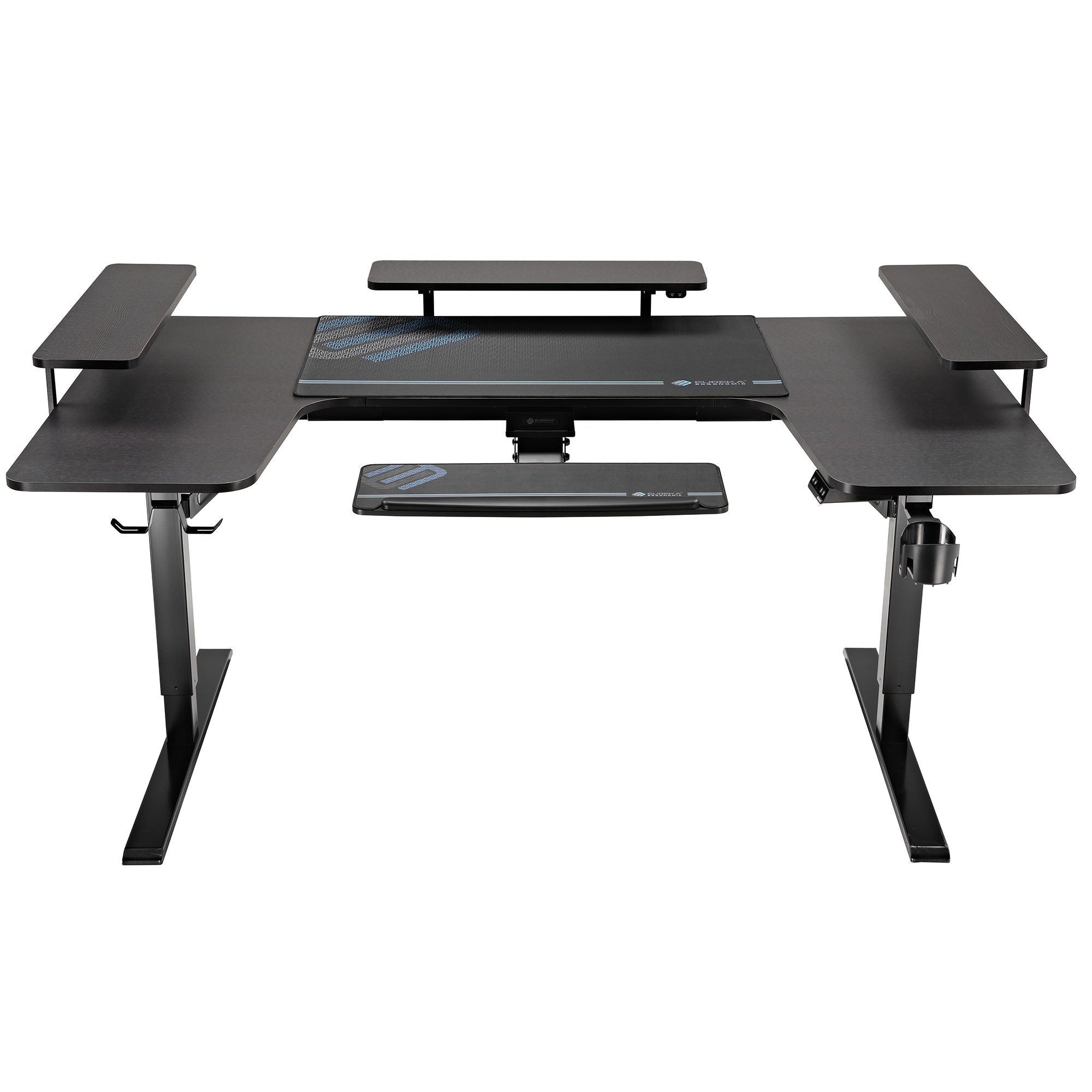 74x23 U-Shaped Standing Desk with Accessories Set