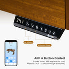 Ark L60, 63x23 L Shaped Executive Standing Desk with Two-Drawer