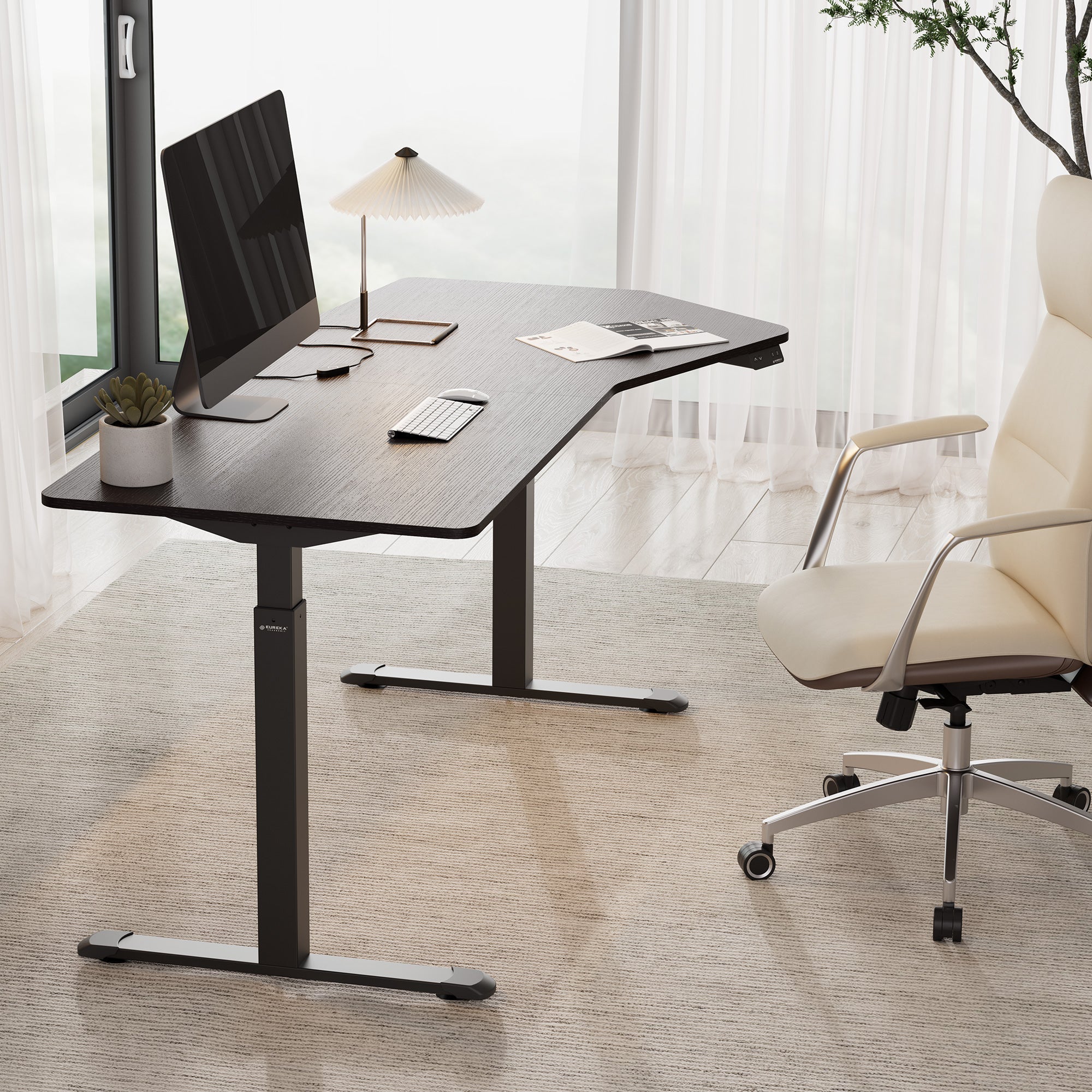 70x29 Unique Shape Office Standing Desk