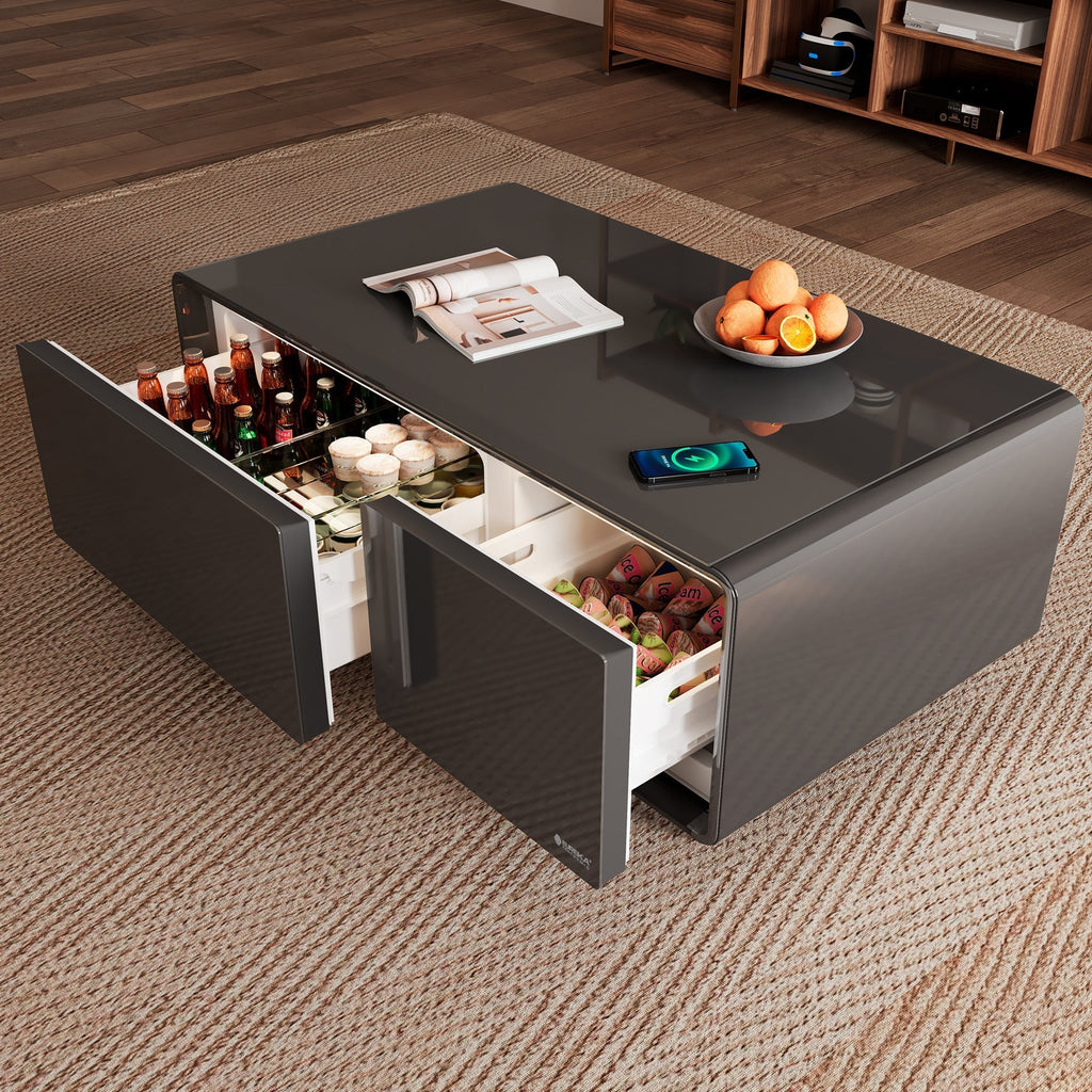 41" Smart Coffee Table with Fridge
