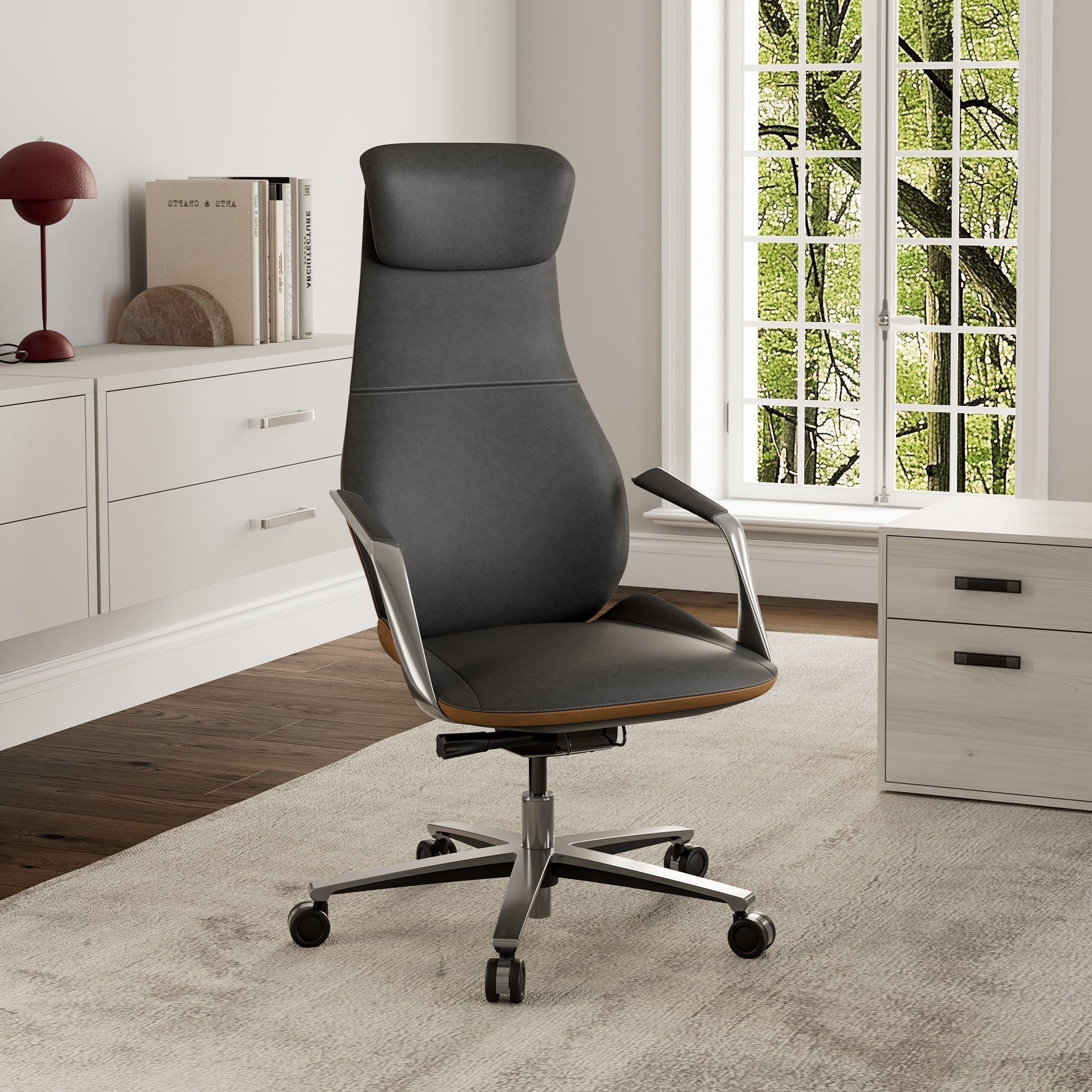 OC22, Genuine Leather Executive Office Chair