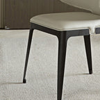 Modern Avant-garde Dining Chairs Set of 2, Off-White