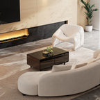 51" Smart Coffee Table with Fridge and Bluetooth Speakers
