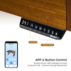 Ark L60, 63x23 L Shaped Executive Standing Desk with Two-Drawer