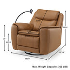 Carter, Electric Rocking Swivel Recliner Chair