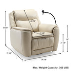 Carter, Electric Rocking Swivel Recliner Chair