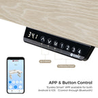 Ark L60, 63x23 L Shaped Executive Slate Standing Desk with Two-Drawer