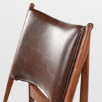 Mid Century Solid Wood Dining Chairs Set of 2, Brown