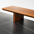Ark L60, 63x23 L Shaped Executive Slate Standing Desk with Two-Drawer