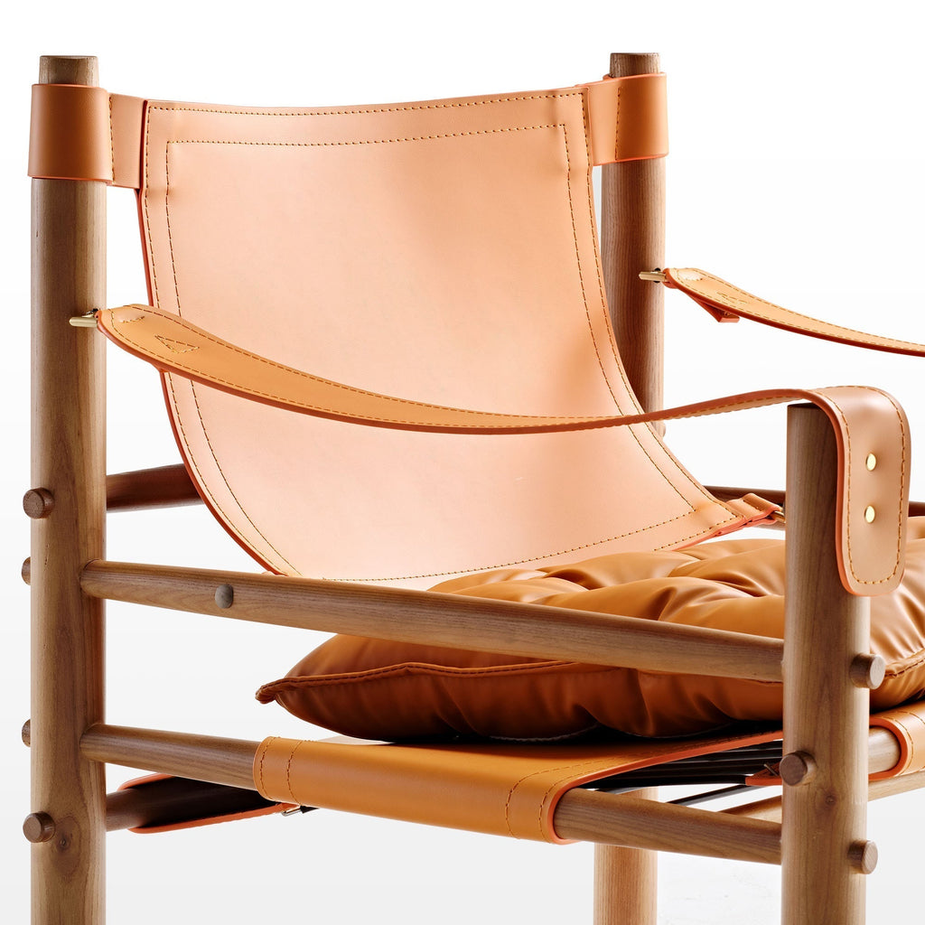 Saddle Leather Comfort Lounge Chair