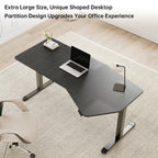 70x29 Unique Shape Office Standing Desk