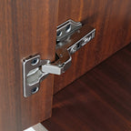 Ark, 72'' Storage Cabinet Bookshelf with Doors, Walnut