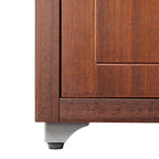 Ark, 72'' Storage Cabinet Bookshelf with Doors, Walnut