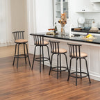 Adjustable Country Style Barstools Set of Four-3