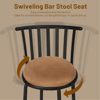 Adjustable Country Style Barstools Set of Four-4