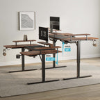 74x23 U-Shaped Standing Desk with Accessories Set