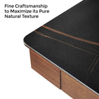 George, 55x23 Slate Standing Desk, Artificial Marble Desktop