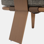 Hounds tooth Accent Gray Lounge Chair