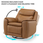 Carter, Electric Rocking Swivel Recliner Chair