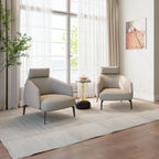 Nappa Leather Comfort Ivory Lounge Chair
