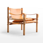 Saddle Leather Comfort Lounge Chair