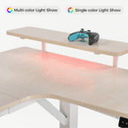 74x23 U-Shaped Standing Desk with Accessories Set