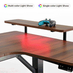 74x23 U-Shaped Standing Desk with Accessories Set