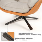 Todd, Swivel Armchair with High Back Lounge Chair