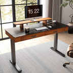 George, 55x23 Slate Standing Desk, Artificial Marble Desktop