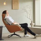 Todd, Swivel Armchair with High Back Lounge Chair