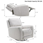 Mona, Electric Rocking Swivel Recliner