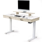 George, 55x23 Slate Standing Desk, Artificial Marble Desktop