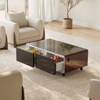 51" Smart Coffee Table with Fridge and Bluetooth Speakers