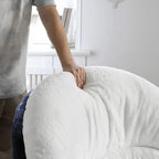 Gloria, Comfy Swivel Lounge Chair, White