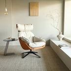 Todd, Swivel Armchair with High Back Lounge Chair