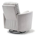 Lucia, White Swivel Glider Manual Recliner